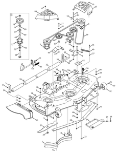 Part Location Diagram of 983-04483-4021 MTD Shell-54 deck